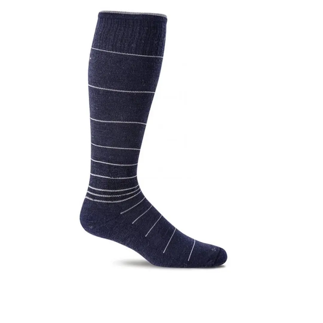 Sockwell heren sokken / compressiekousen/ reiskousen Circulator Navy solid