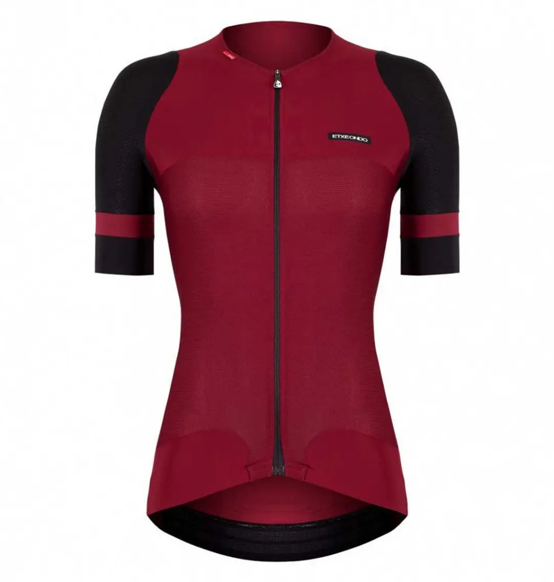 Etxeondo Mendia 1.0 Korte Mouw Wielertrui Rood XL Vrouw