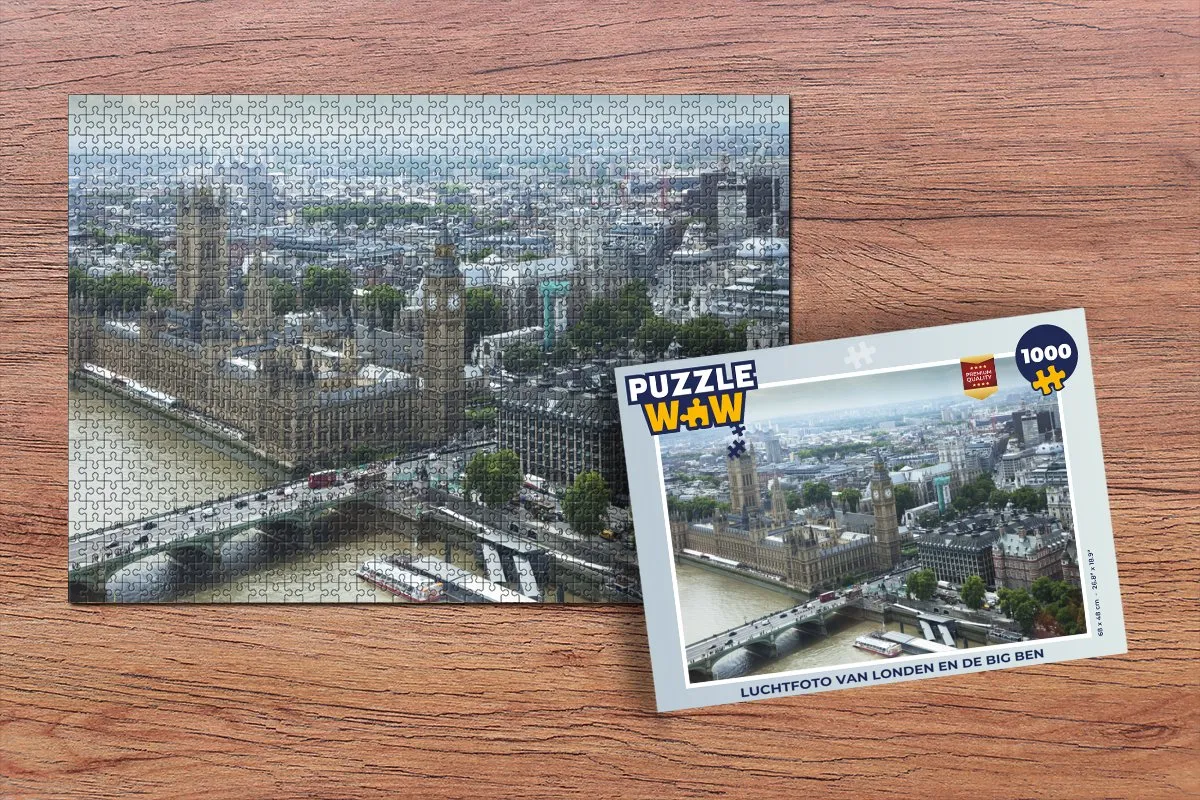 PuzzleWow Londen & Big Ben Legpuzzel 1000 Stuks - Multicolor