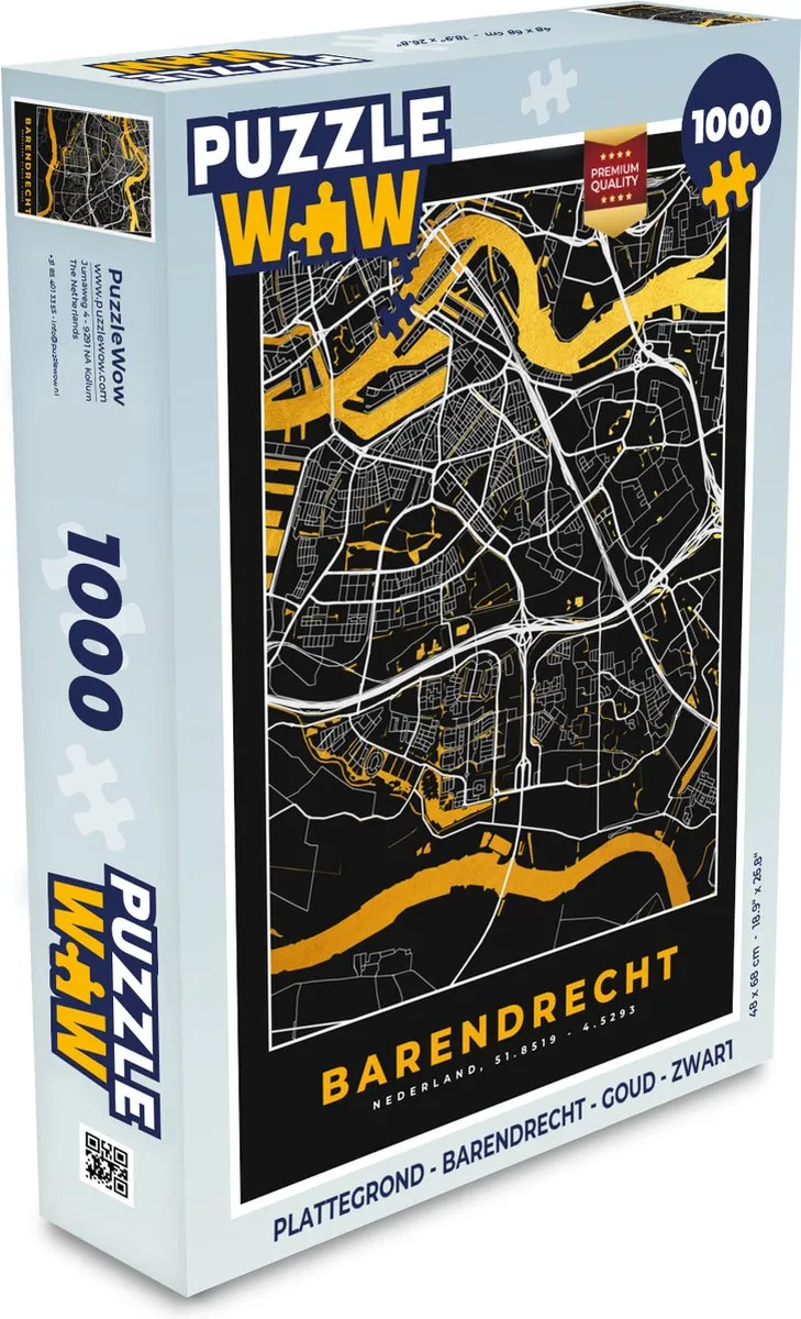 PuzzleWow Barendrecht Legpuzzel 1000 Stuks