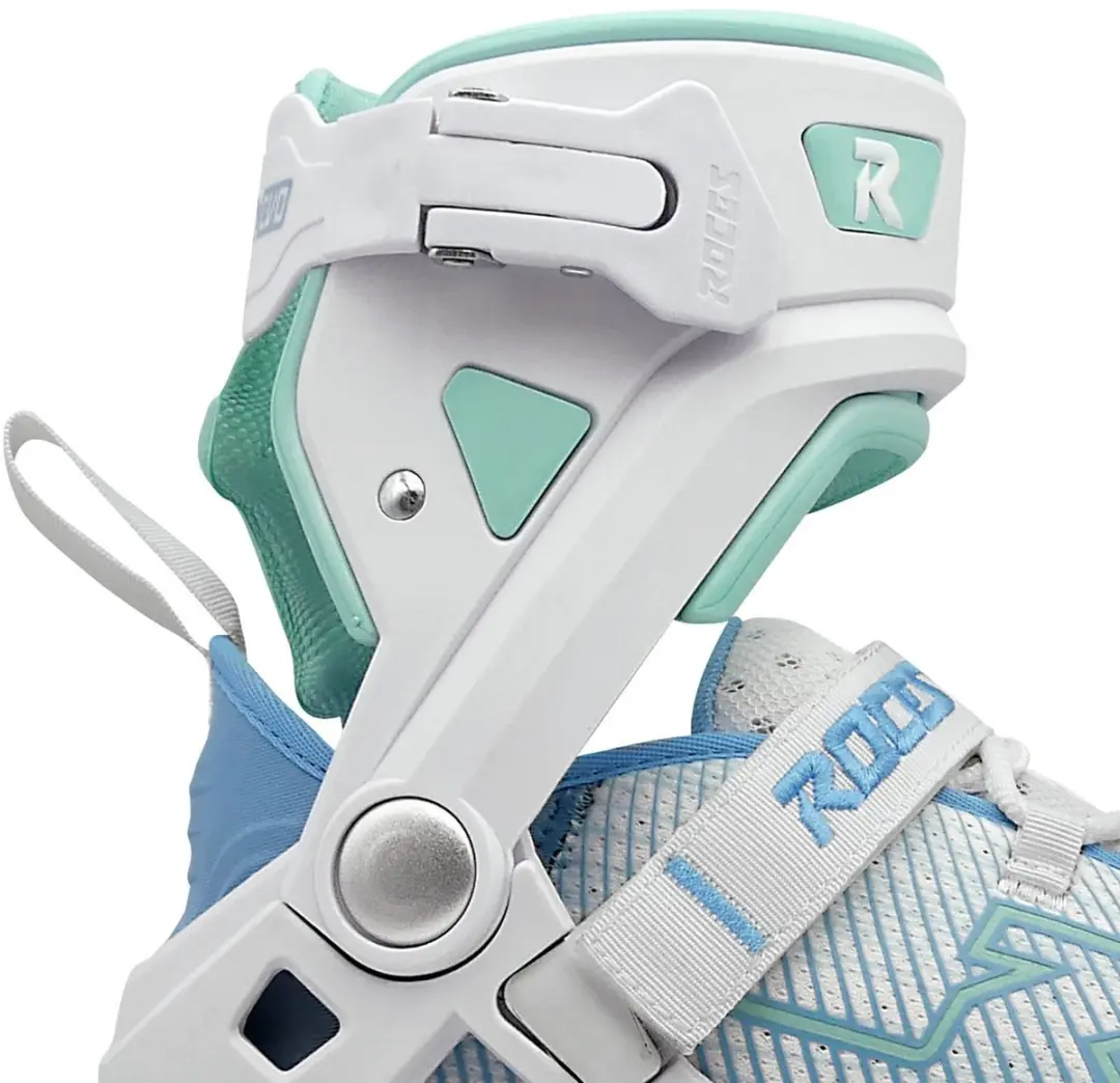 Roces R-Evo 84 Dames Skeelers - 84mm - Wit/Azuurblauw - afbeelding 2 van 6