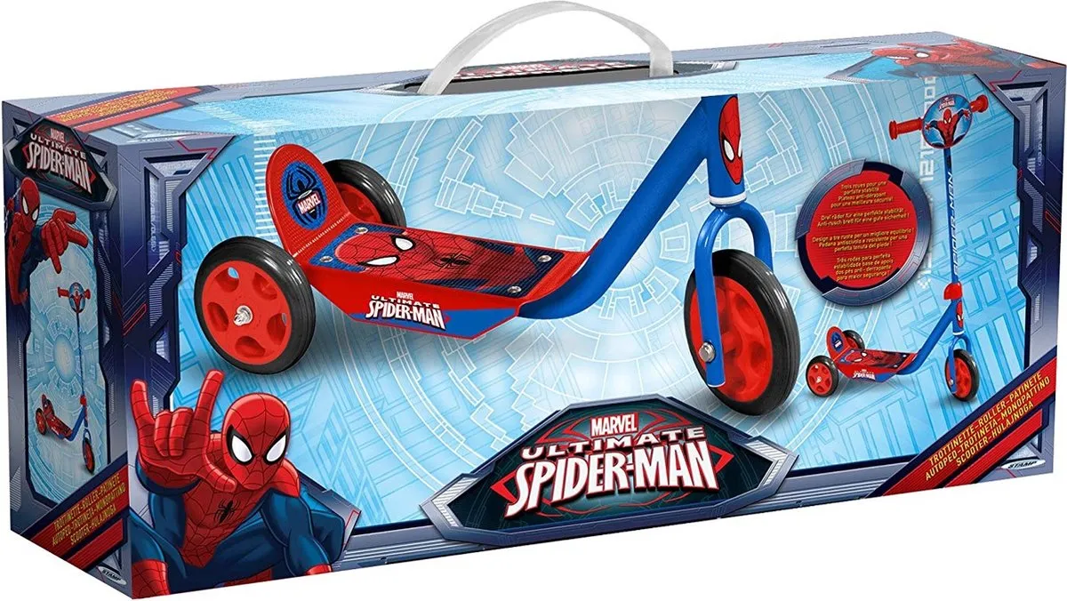 Marvel Spider-Man 3-Wiels Kinderstep - Rood & Blauw