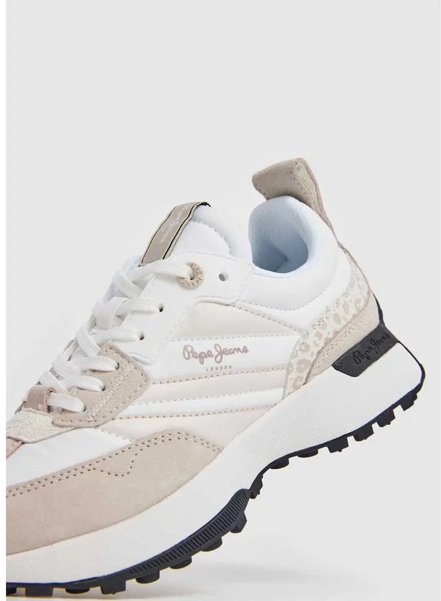 Pepe Jeans Lucky Print Leren Sneakers - afbeelding 6 van 6