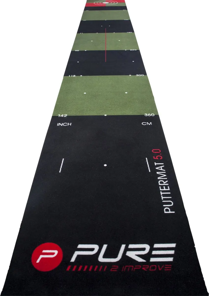 Pure2Improve Golf Putting Mat 65 x 500cm