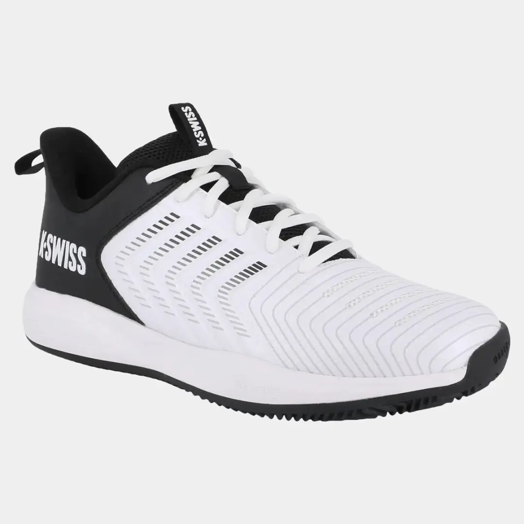 K-Swiss Ultrashot Light Clay Heren Tennisschoen - Wit/Zwart - afbeelding 3 van 6