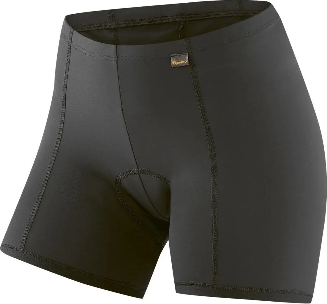 Gonso Fietsonderbroek Sitivo U Dames Polyamide Zwart/groen Mt 38