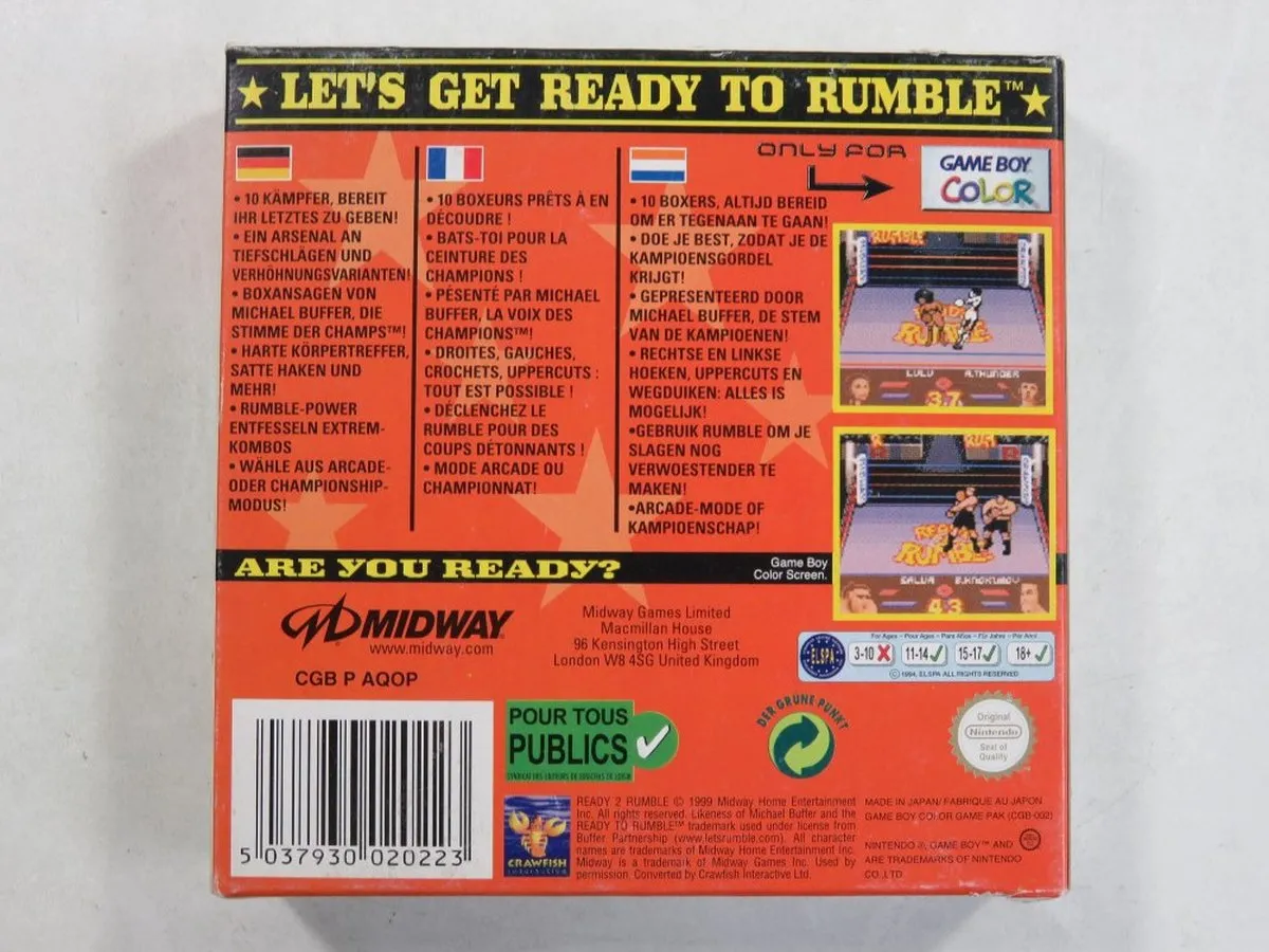 Nintendo Ready 2 Rumble Boxing Gameboy Color