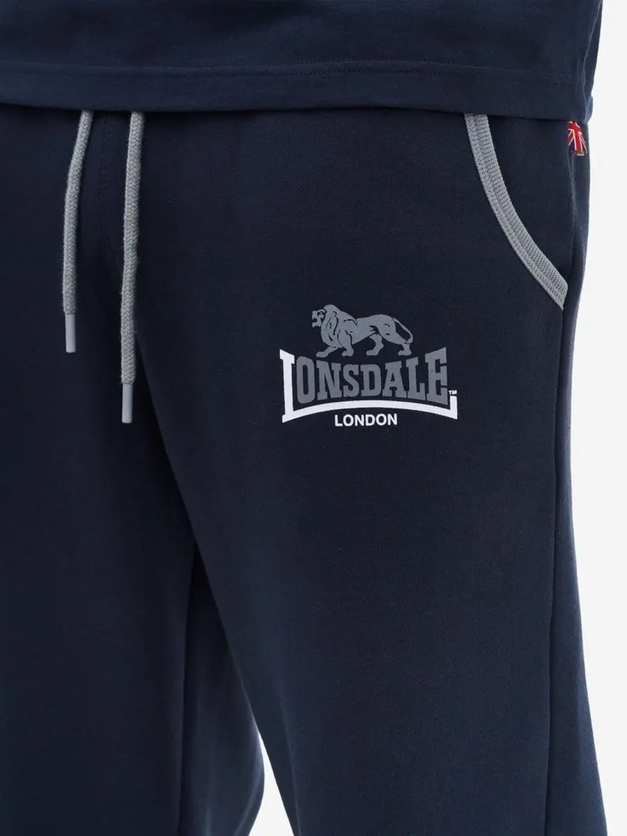 Lonsdale Two Tones joggingbroek - Dark Navy/Grey - afbeelding 3 van 6