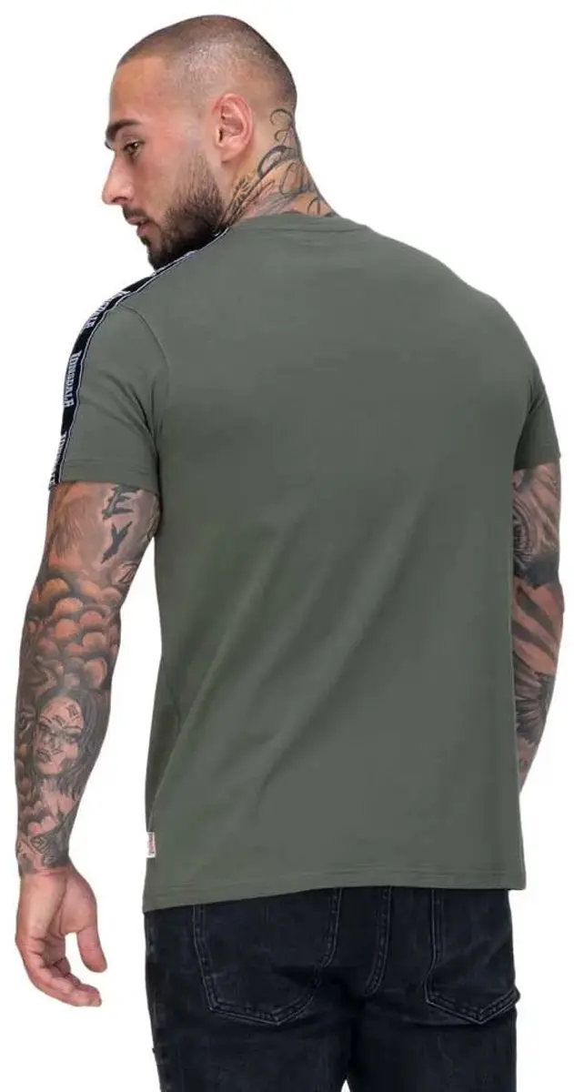 Lonsdale Brindister T-shirt - Olive/Black/White - afbeelding 3 van 6