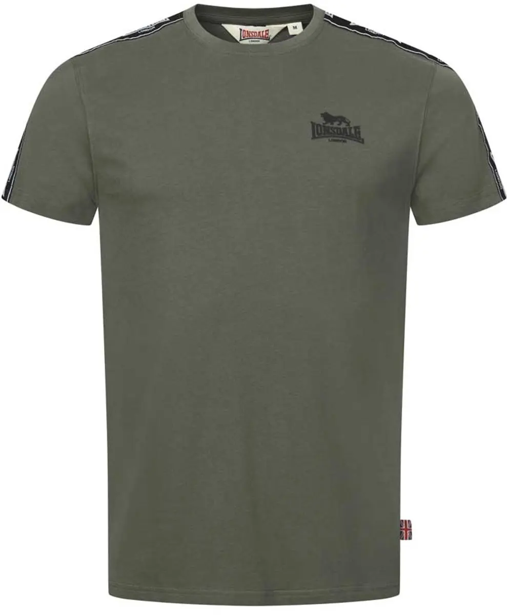 Lonsdale Brindister T-shirt - Olive/Black/White - afbeelding 5 van 6