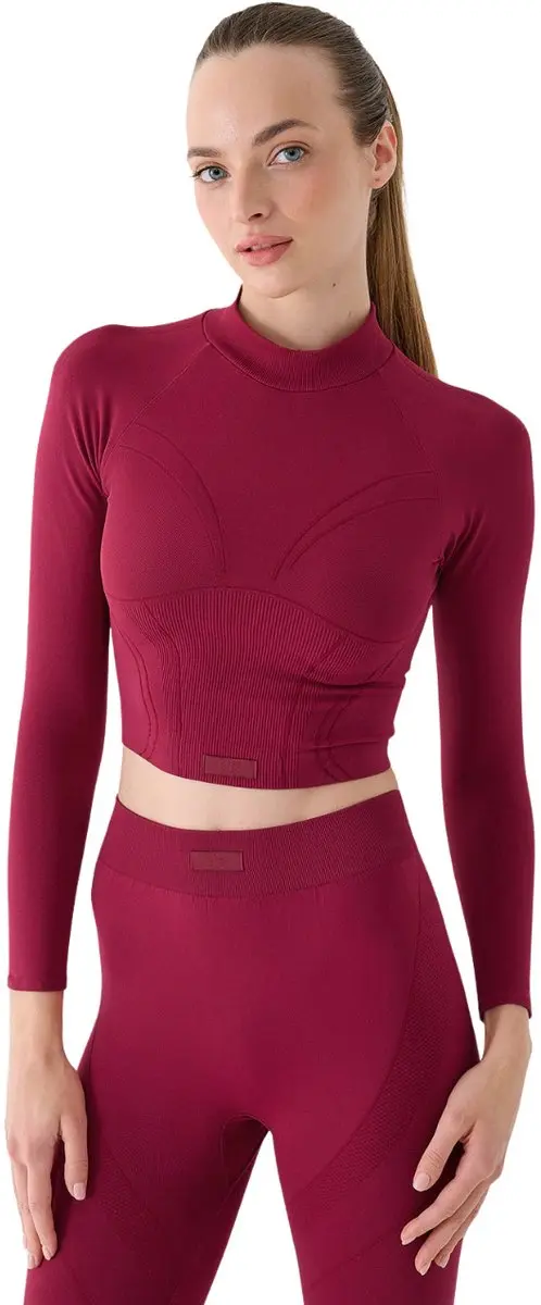 4F T-shirt Dames Longsleeve FNK Bordeaux