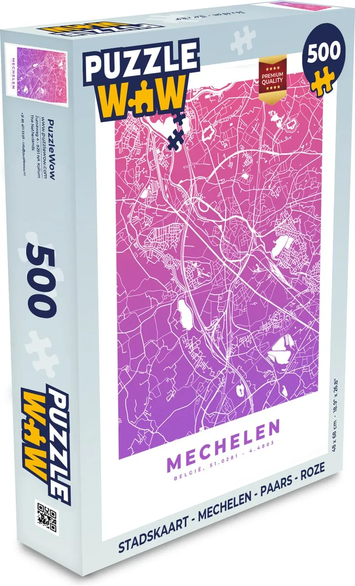 PuzzleWow Mechelen Legpuzzel 500 Stuks