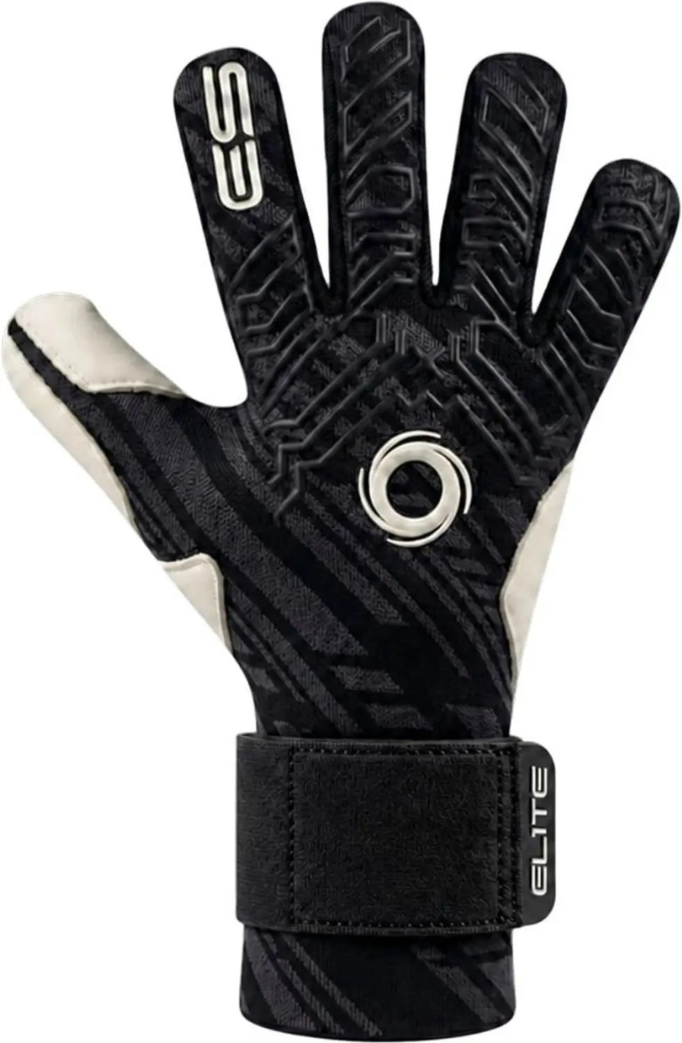 Elite Sport T1B Knit Keepershandschoenen - Zwart/Wit - 8 - afbeelding 4 van 6