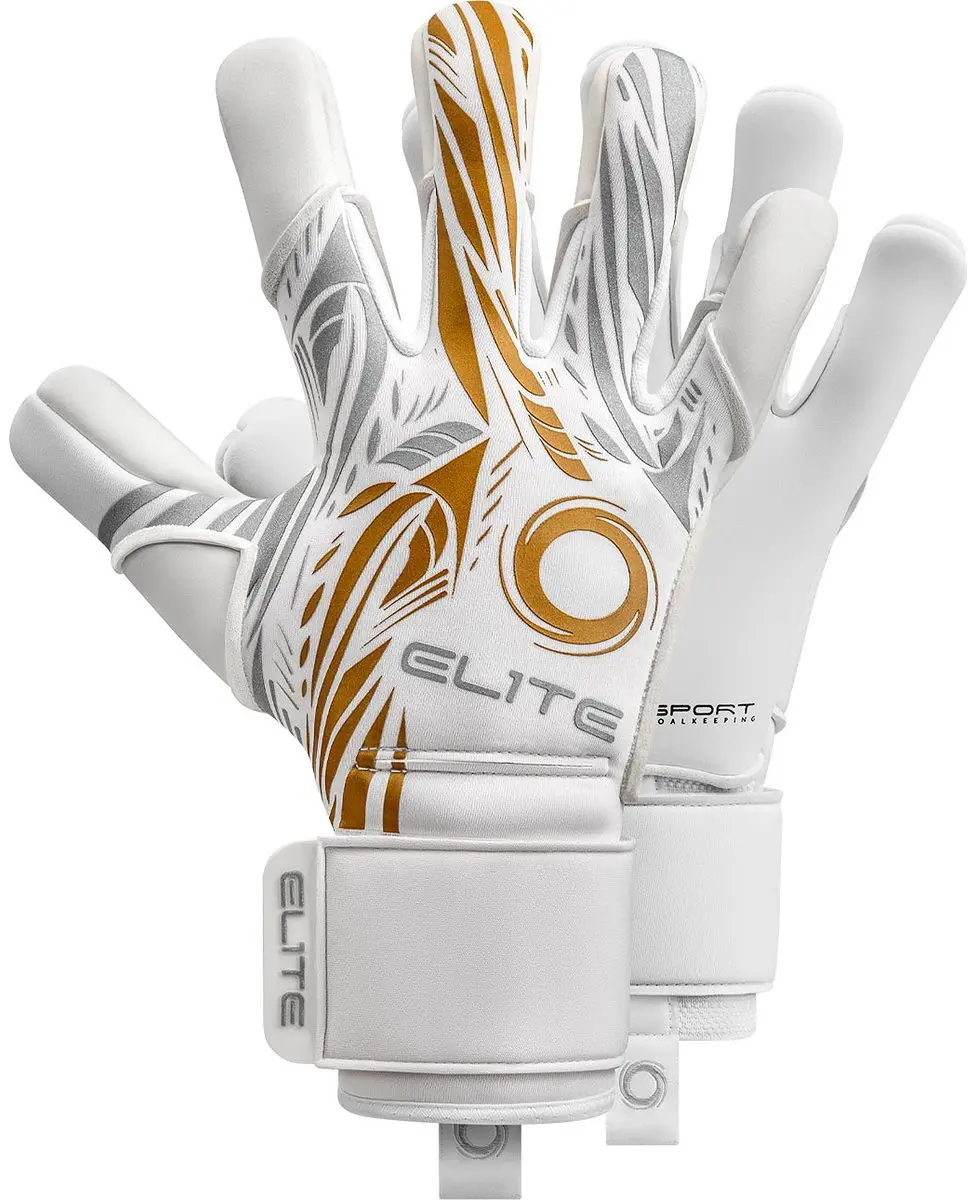 Elite Sport Nobre Real Keepershandschoenen - Wit/Goud - afbeelding 4 van 5