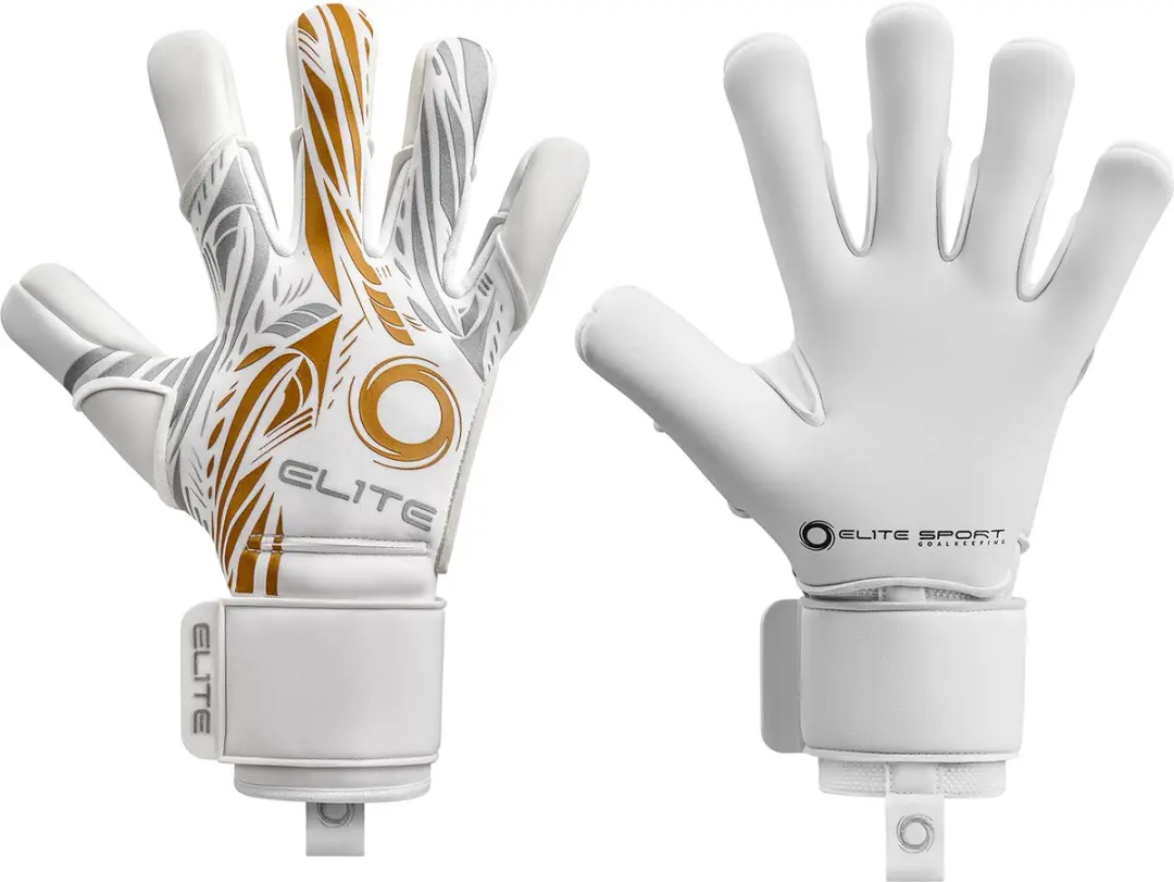 Elite Sport Nobre Real Keepershandschoenen - Wit/Goud - afbeelding 3 van 5