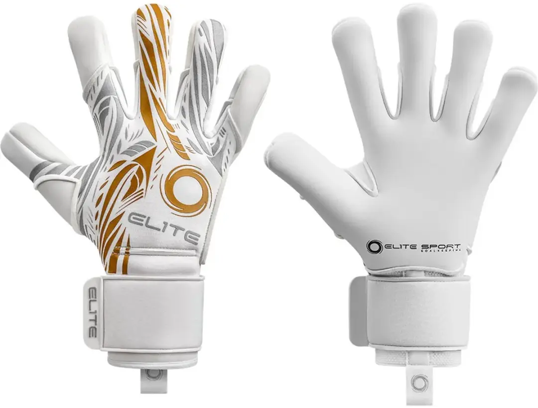 Elite Sport Nobre Real Keepershandschoenen - Wit/Goud - afbeelding 5 van 5