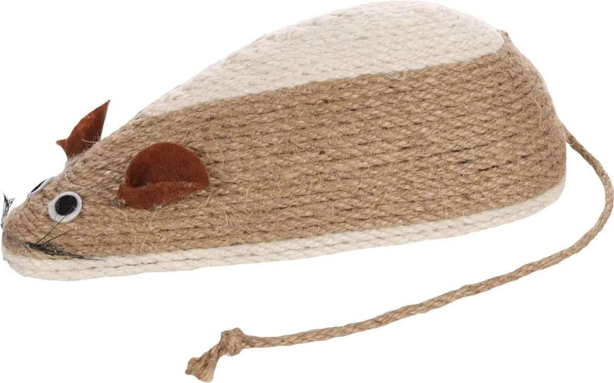 Flamingo Muis Minous Kattenspeelgoed 23x10.5cm Bruin