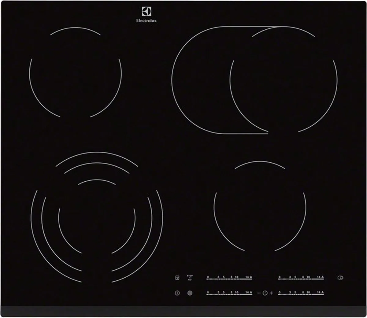 Electrolux EHF6547FXK Inbouwkookplaat 4 zones