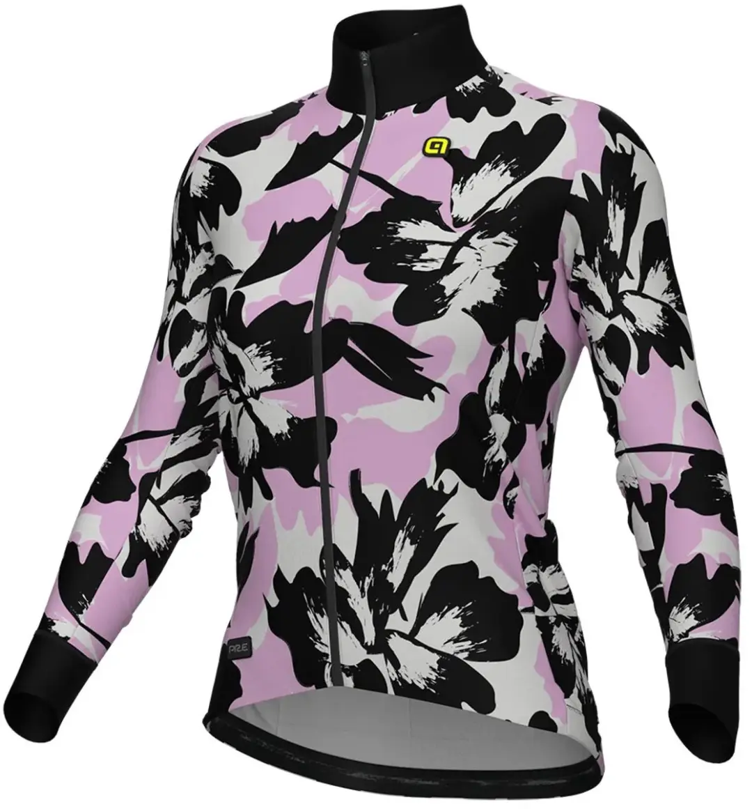 Alé PR-E Flower Dames Fietstrui Lange Mouw - Roze - afbeelding 4 van 6
