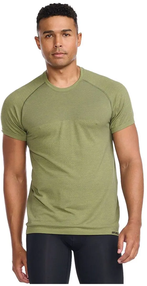 2xu Motion Tech T-shirt Met Korte Mouwen Groen S Man