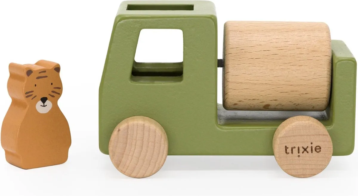 Trixie Houten Bouwvoertuig Speelgoedauto Vrachtwagen 36-270 - Multi - afbeelding 6 van 6