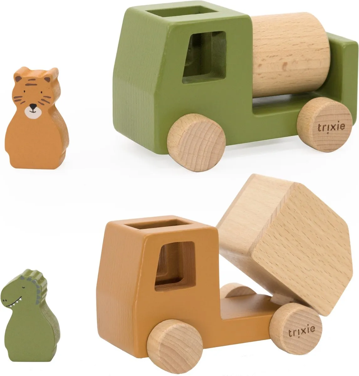 Trixie Houten Bouwvoertuig Speelgoedauto Vrachtwagen 36-270