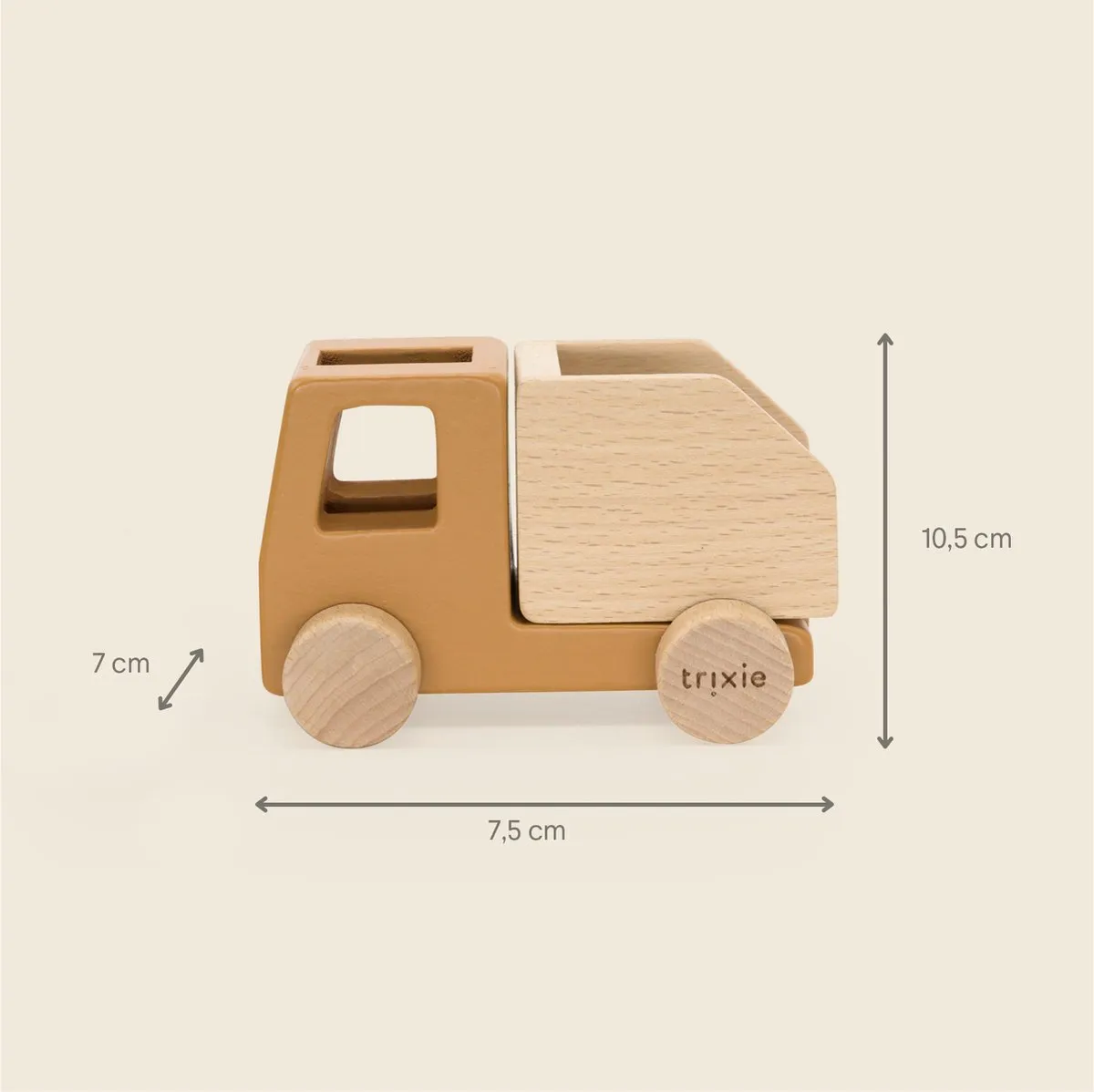 Trixie Houten Bouwvoertuig Speelgoedauto Vrachtwagen 36-270 - Multi
