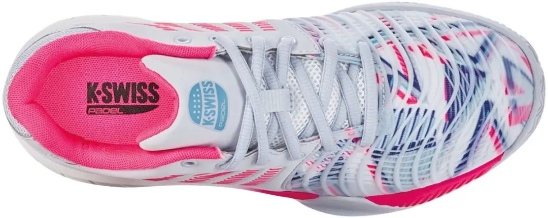 K-Swiss Express Light 3 Padelschoenen Dames - Wit/Roze/Blauw - afbeelding 6 van 6
