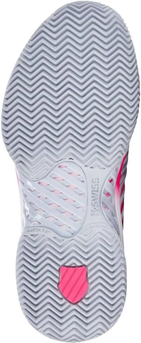 K-Swiss Express Light 3 Padelschoenen Dames - Wit/Roze/Blauw - afbeelding 3 van 6