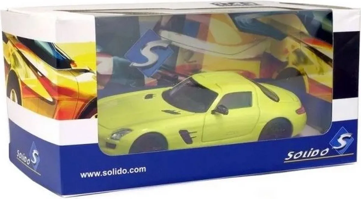 Mercedes-Benz SLS AMG S4401100 Modelauto - Geel