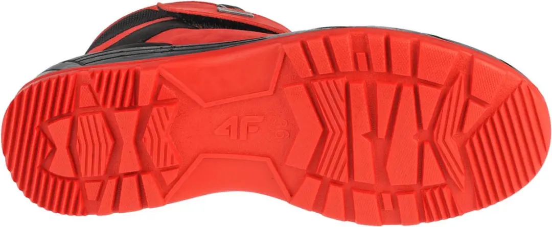4F Junior Trek Trekkingschoenen - Rood - 32 - afbeelding 4 van 6