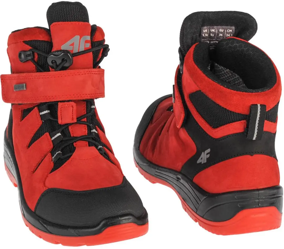 4F Junior Trek Trekkingschoenen - Rood - 32 - afbeelding 5 van 6