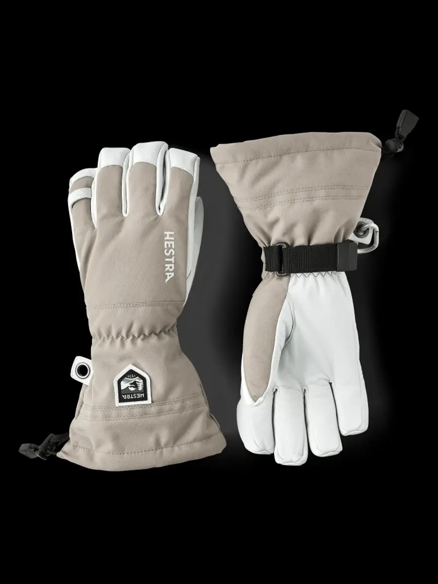 HESTRA ARMY LEATHER HELI SKI 5-finger Khaki-10