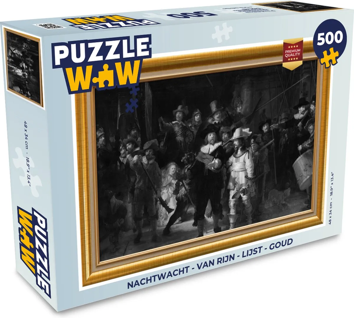 PuzzleWow Nachtwacht Legpuzzel 500 Stuks