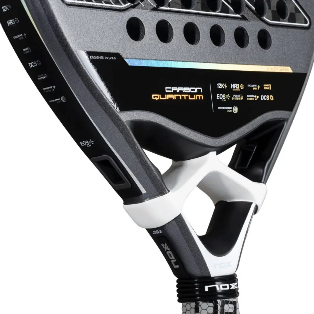 Nox Quantum 12K Padelracket - PLUXQCAR25 - Zwart - afbeelding 3 van 6