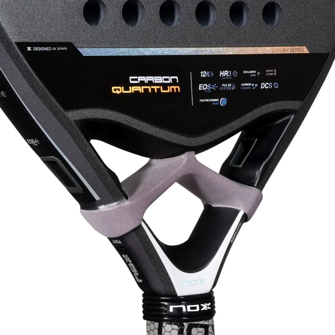Nox Quantum 12K Padelracket - PLUXQCAR25 - Zwart - afbeelding 4 van 6