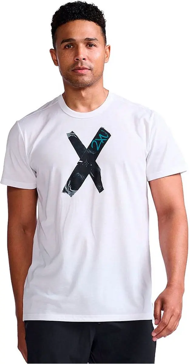 2xu Contender T-shirt Met Korte Mouwen Wit S Man