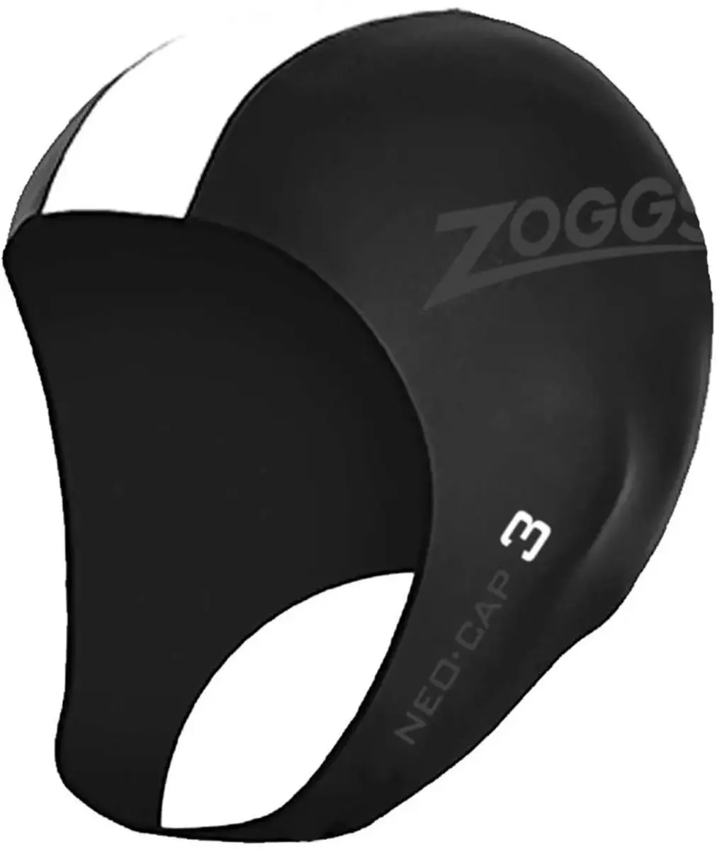Zoggs Neopreen Badmuts 3 - Zwart/Rood - afbeelding 3 van 3