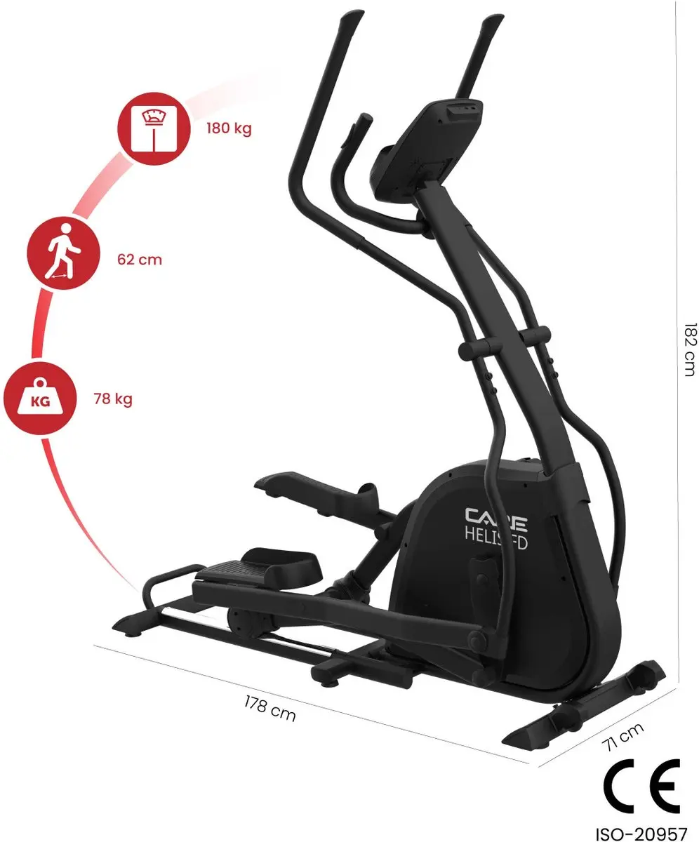 Care Fitness HELIS FD Crosstrainer - 14kg Vliegwiel - afbeelding 2 van 5