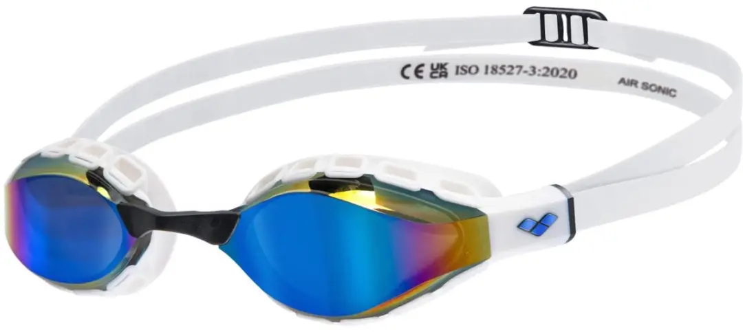 Arena Wedstrijdzwembril Air Sonic Mirror Blauw Wit