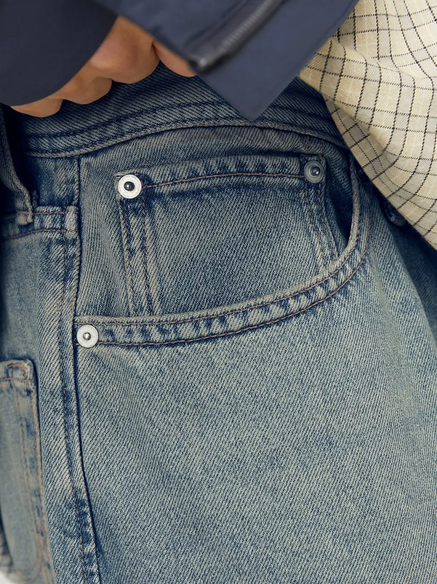 JACK & JONES Ron Original Baggy Fit Jeans - Denimblauw - afbeelding 3 van 6