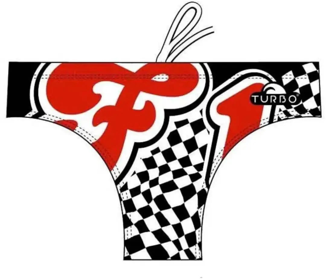 Turbo Formula 1 Zwemslip Veelkleurig XL Man