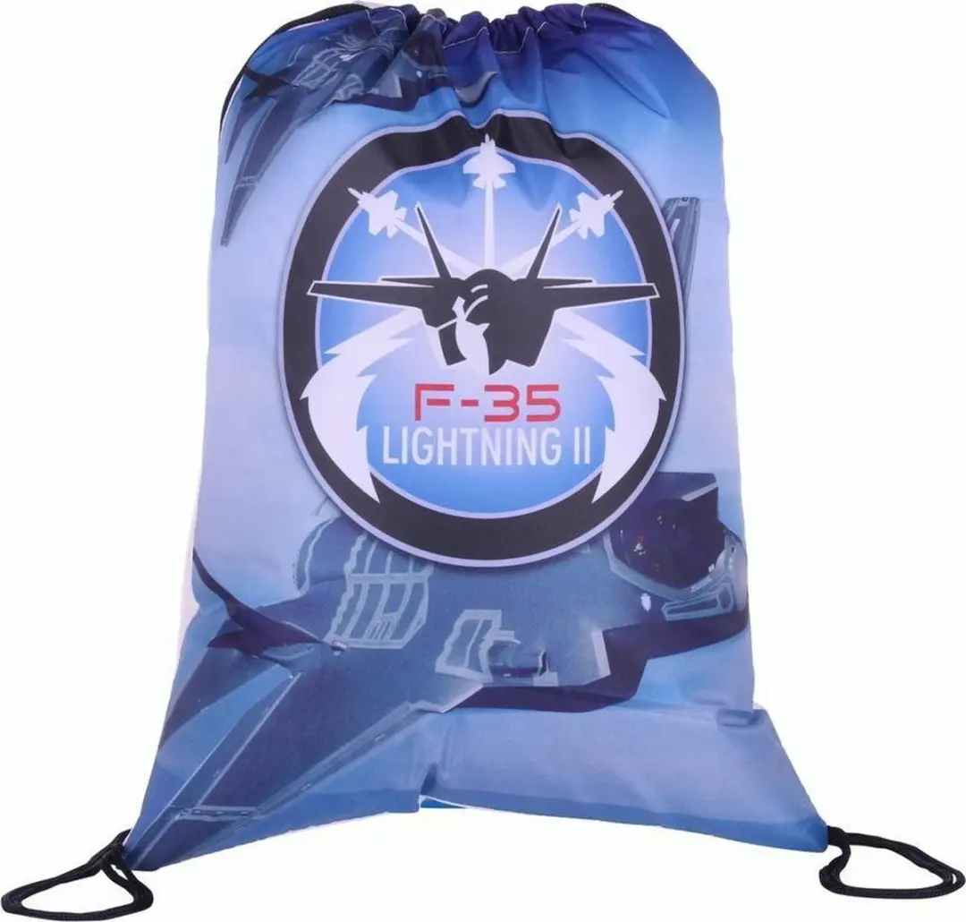 Trekkoordtas blauw F-35 Lightning II