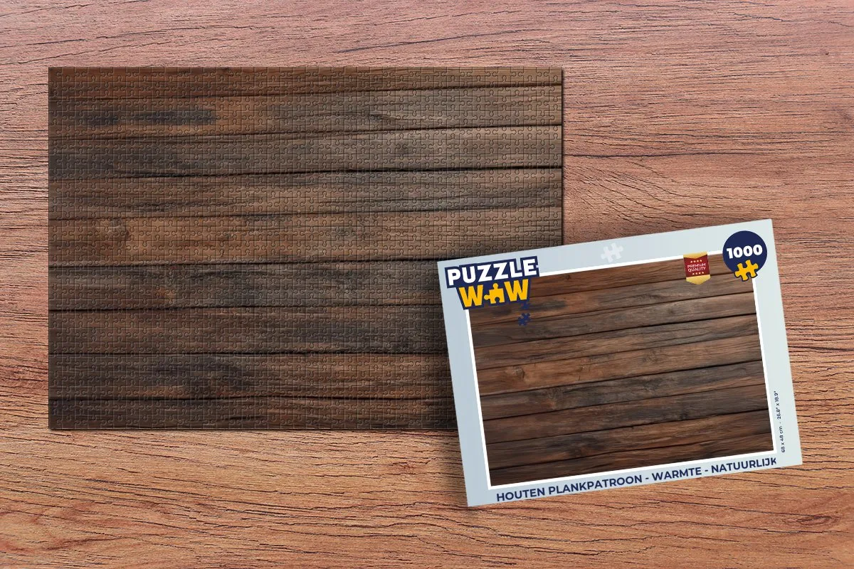 PuzzleWow Houten Legpuzzel 1000 Stuks - Multicolor
