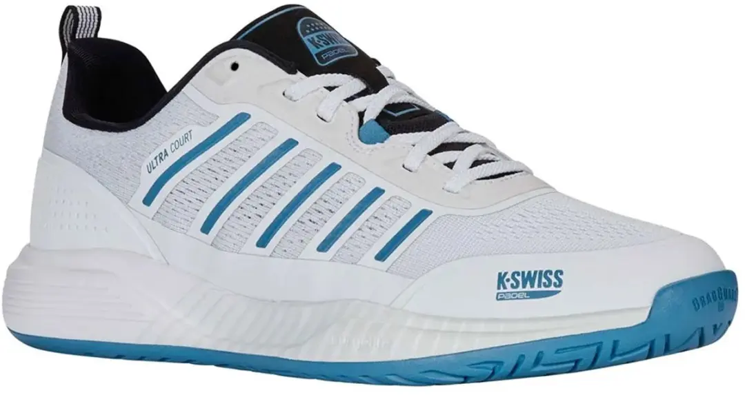 K-Swiss Ultra Court Heren Tennisschoenen - Wit/Zwart/Blauw - afbeelding 5 van 6