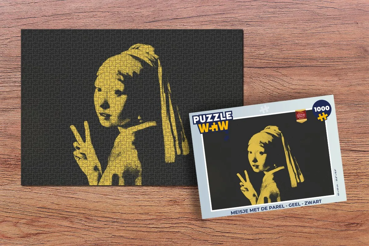 PuzzleWow Meisje met de Parel Legpuzzel 1000 Stuks - Multicolor