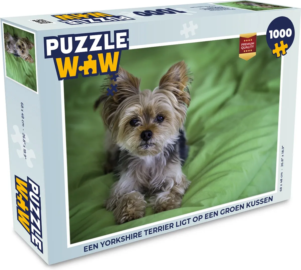 PuzzleWow Yorkshire Terrier Legpuzzel 1000 Stuks