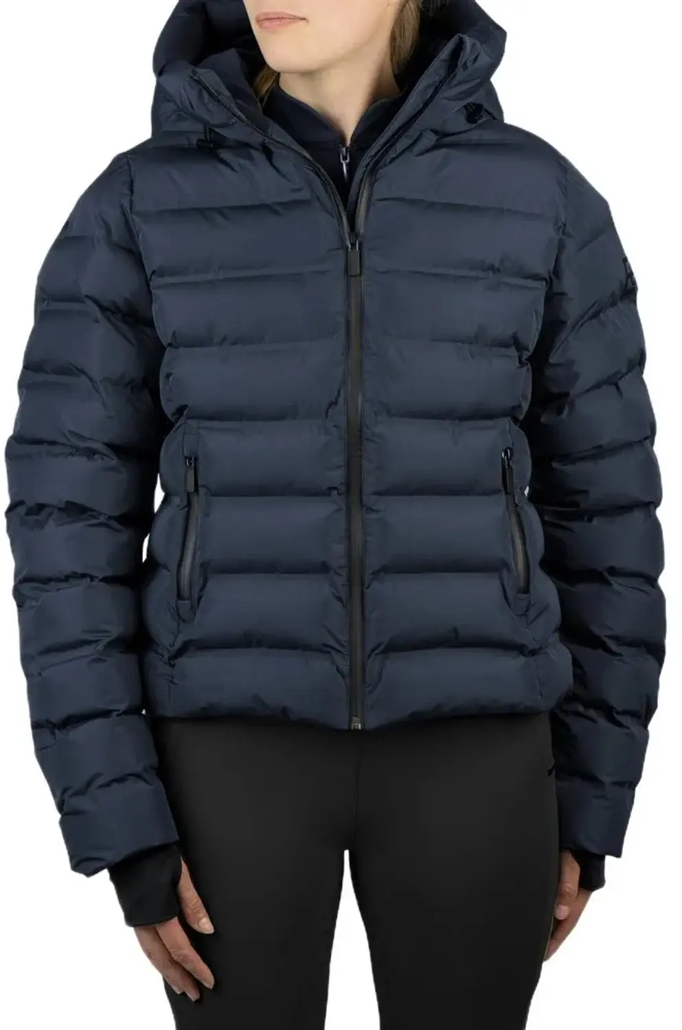 Eqpro Puffer Short Penelope Vrouwenjas Blauw XS Vrouw