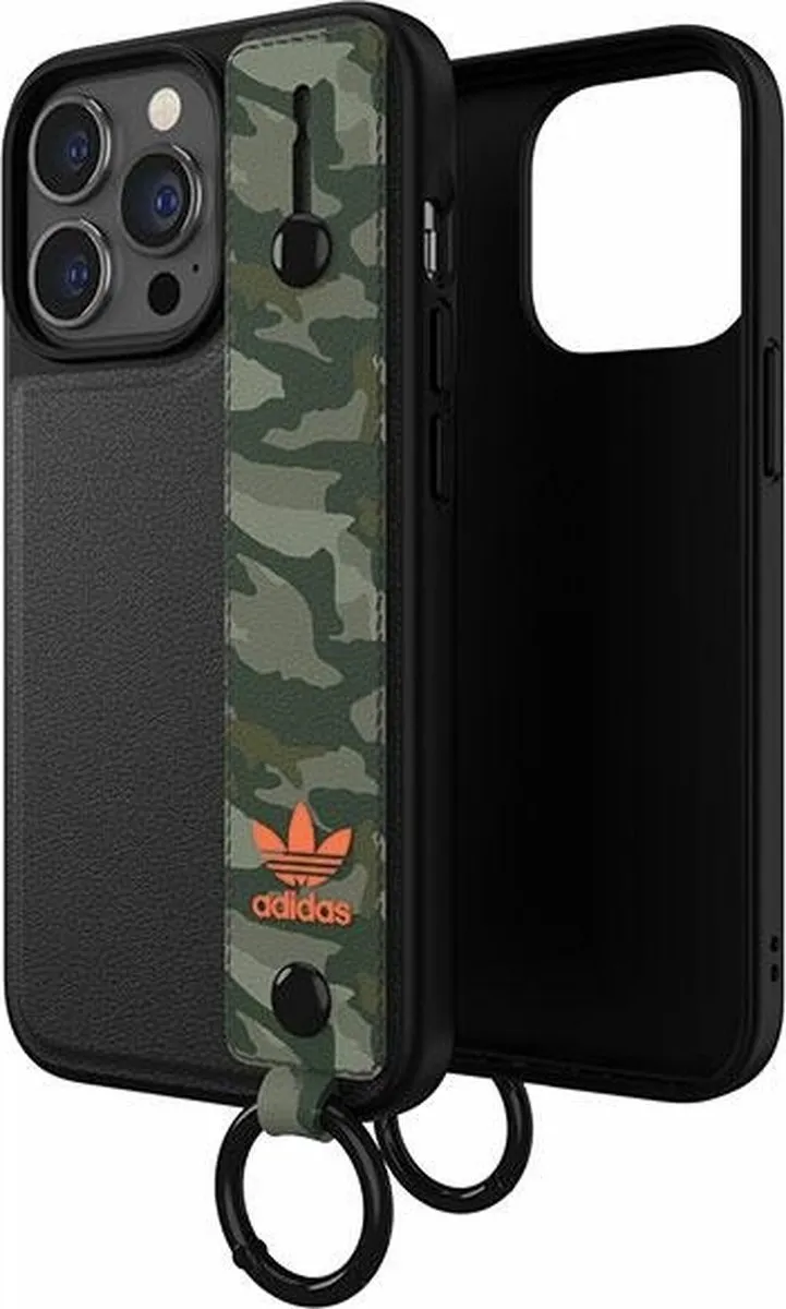Adidas - OR - Handriemhoes voor iPhone - 13 - Pro - /13 - zwart-groen/zwart-groen - 47111