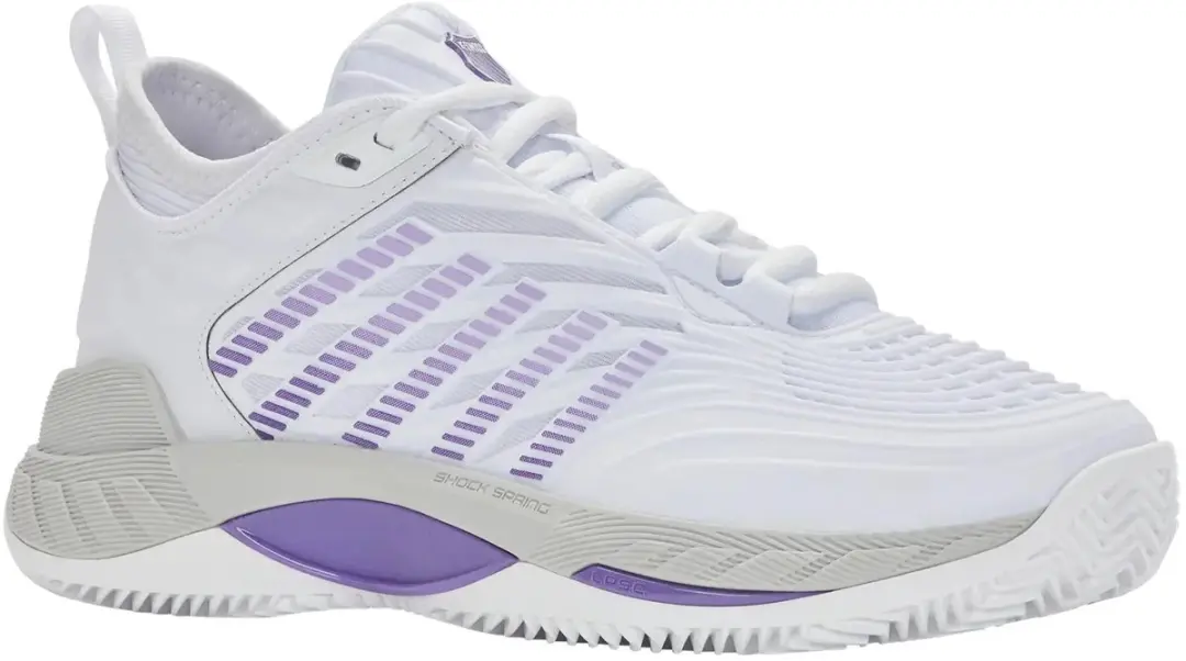 K-Swiss Hypercourt Supreme 2 Dames Tennisschoenen - Wit/Paars - afbeelding 2 van 2